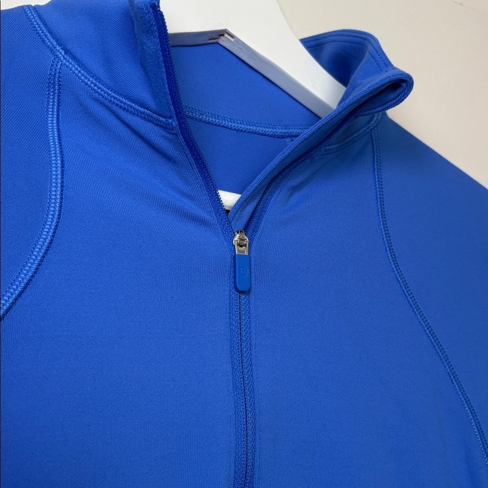 NEW Lululemon It's Rulu Run Half Zip Pullover 4 Blue Long Sleeve Cropped - Picture 4 of 8